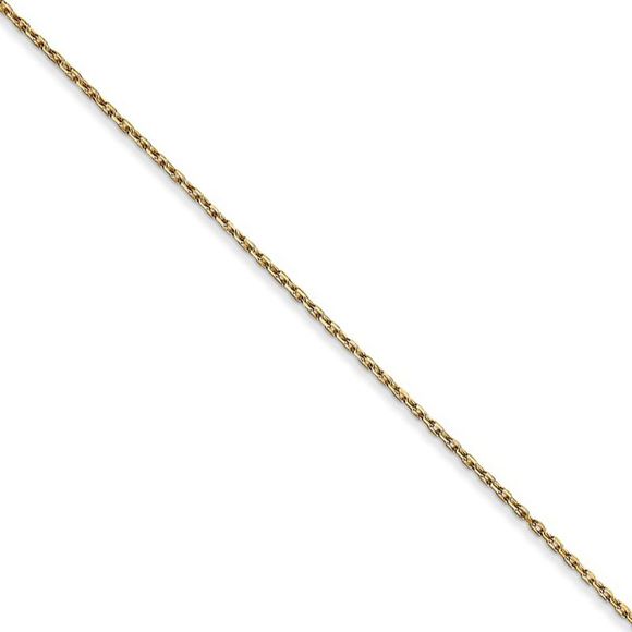 14k Yellow Gold North Carolina Medium Mascot Necklace - 24 Inch